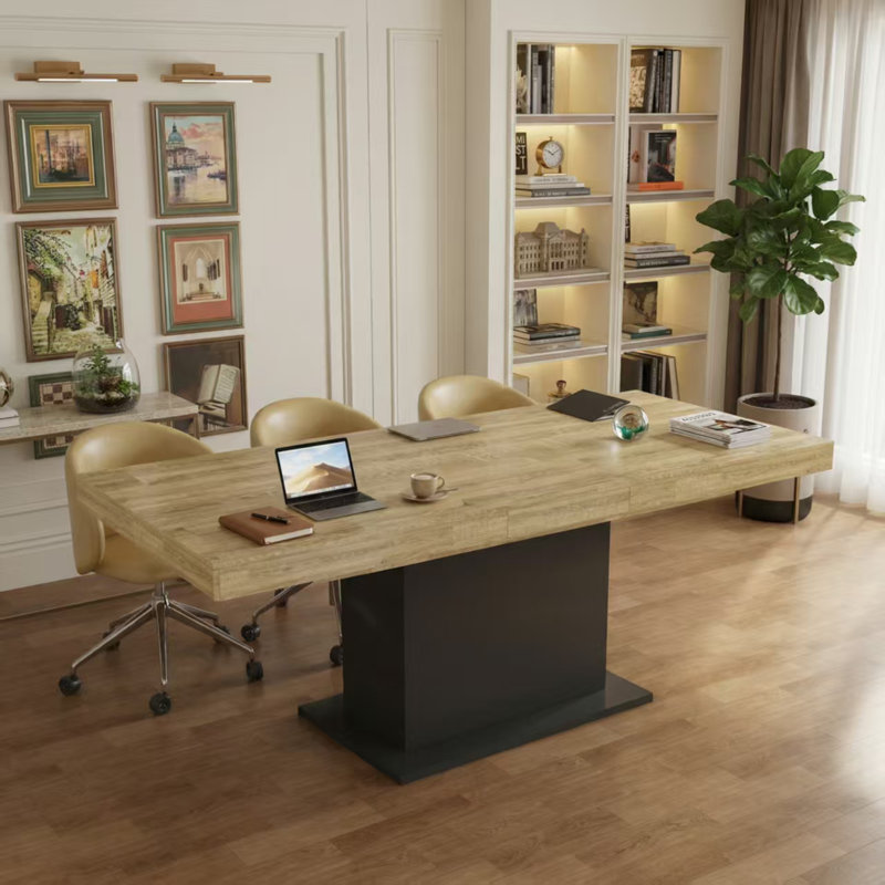 Modern Expandable Conference Table For 6-8 People