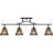 Amerski 42'' 4 -Light Fixed Track Track Kit with Dimmable and Adjustable Head
