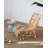 Capiz Garden Stool Small Side Tabel, Blue Accent Round End Table