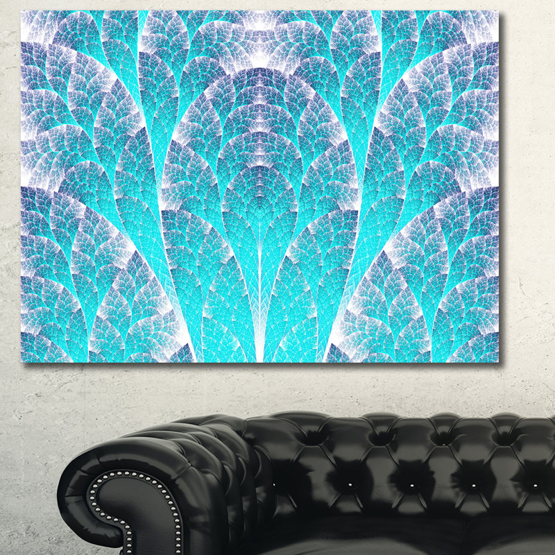 « exotique blue biologique », impression sur toile tendue, H 30 po x l 40 po x P 1 po