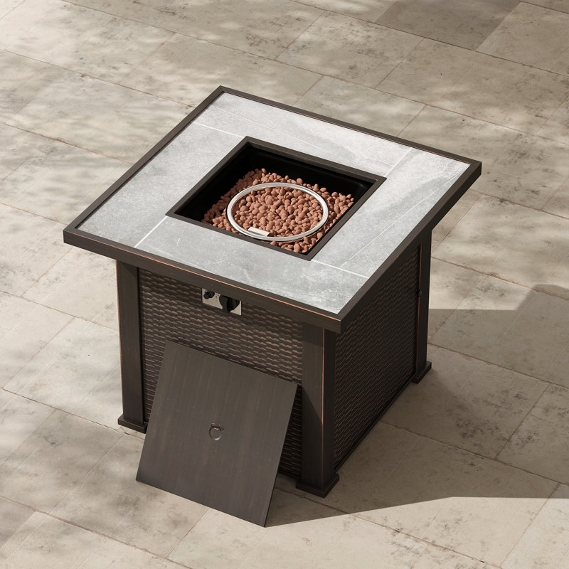 Table de feu carrée