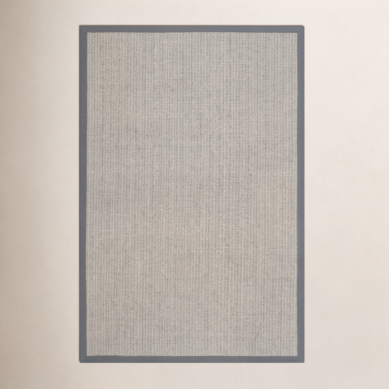 Brown Gray Jute Rug, Rectangle 4' x 6'