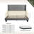 Nestl Wingback Diamond Upholstered Platform Bed-101072305-101072304