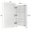 Armoire à pharmacie encastrée ou à fixation en surface avec tablettes réglables Garnes-975272162-989958551