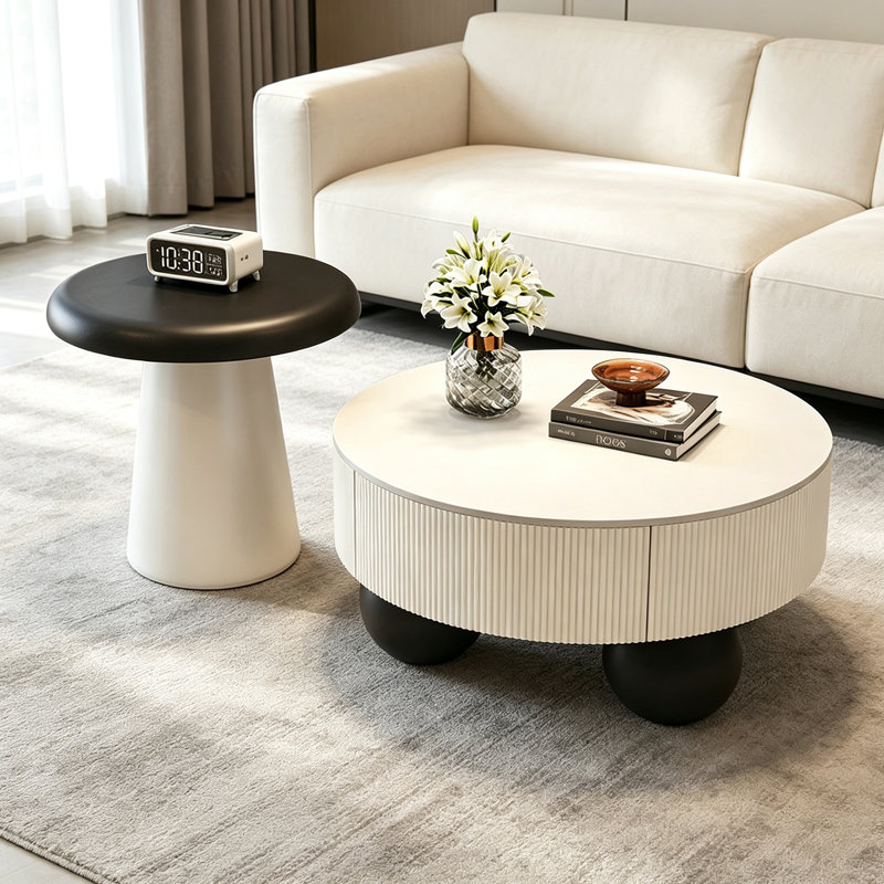Table basse Modern, White/Gray