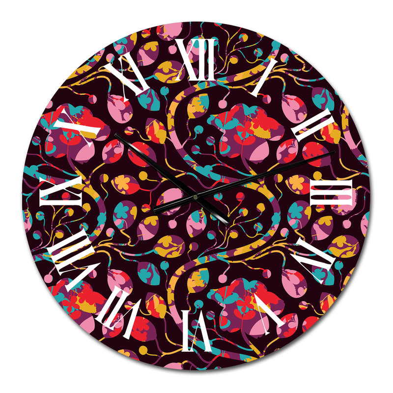 Horloge murale rouge et orange, Petit