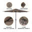Parasol de marché octogonal 9 pi Riya-1049646813