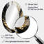 Miroir mural ovale doré Golden Wave Reflections-33797297
