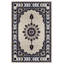 Tapis marocain beige en coton et polyester à imprimé numérique Lydia Collection-579283464
