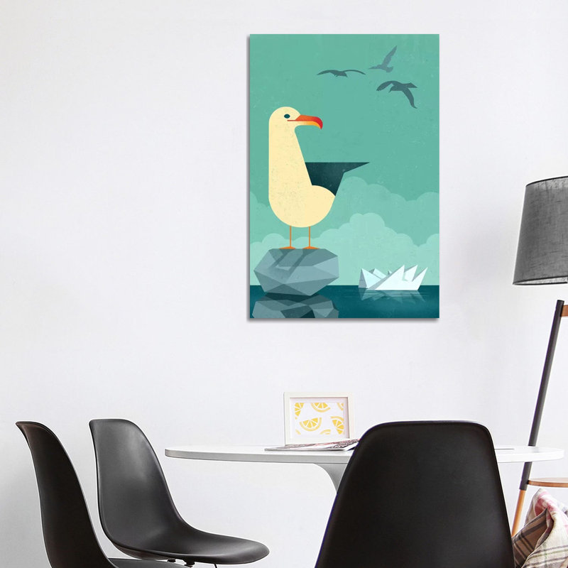 Seagull by Dieter Braun - Print on Canvas, Wrapped Canvas, 101.6 cm H x 66.04 cm W x 3.175 cm D