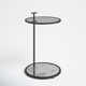 Erma Glass C Table End Table with Storage