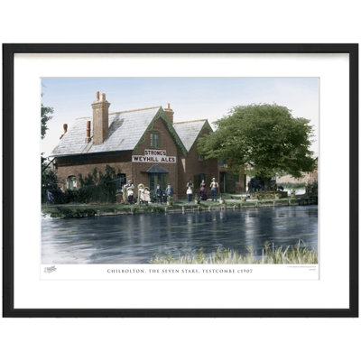 Chilbolton, The Seven Stars, Testcombe C1907 by Francis Frith - Single Picture Frame Print
