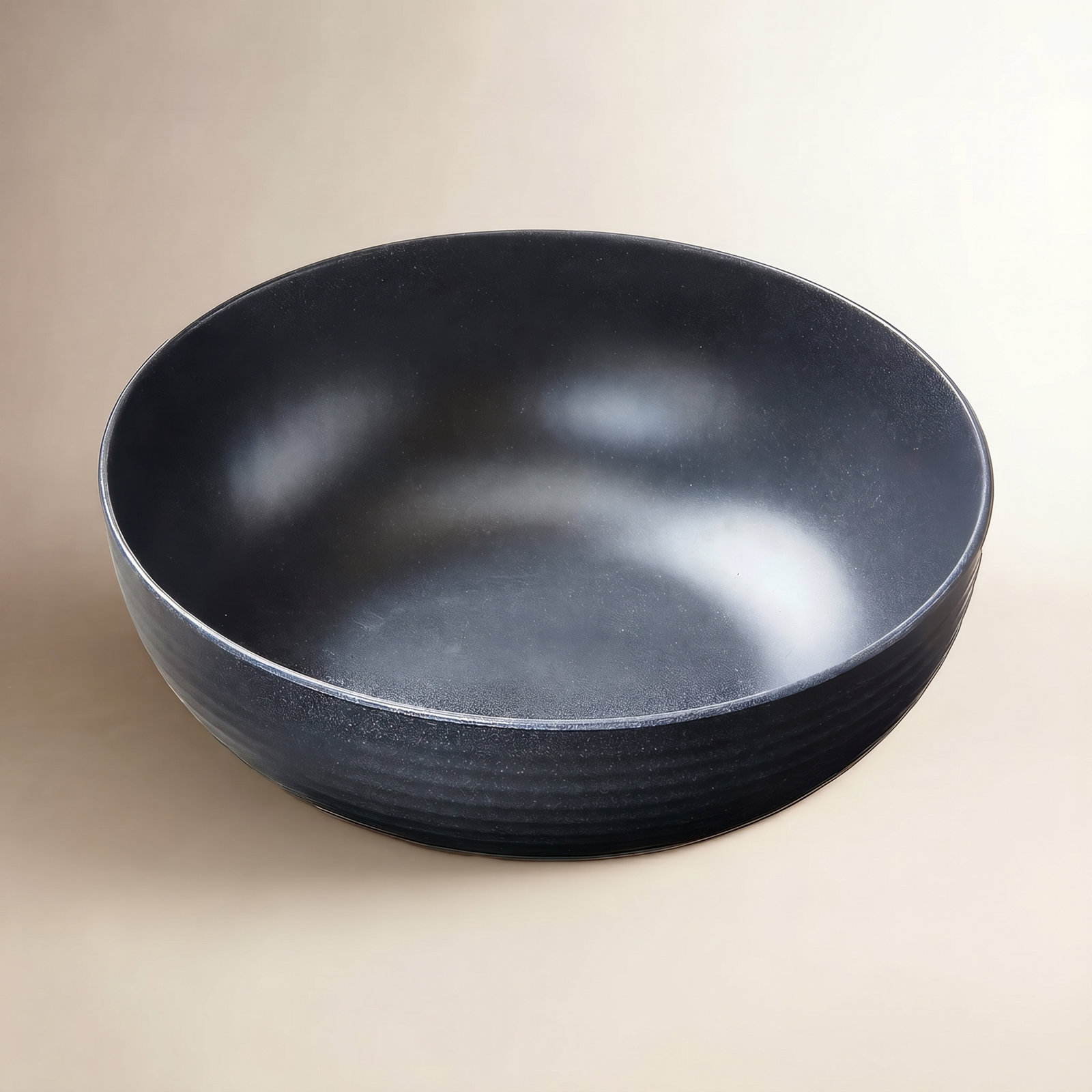 Brooklyn Melamine Serving Bowl Charcoal, Charcoal