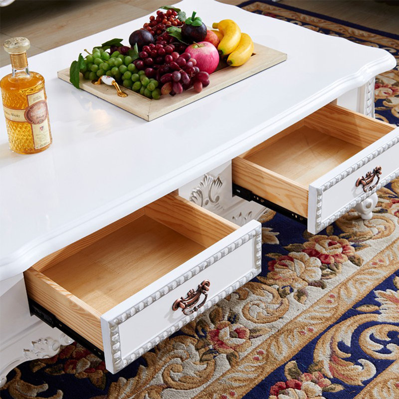 European-style solid wood carved coffee table Coffee Table