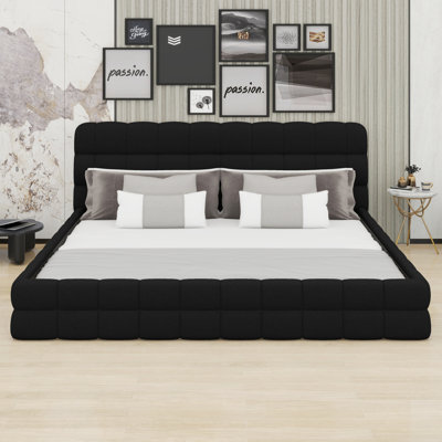 Comfortable Upholstered Platform Bed