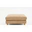 Ensemble de conversation modulaire 4 pièces en velours côtelé beige avec dossier coussiné et repose-pieds amovible-1458502260