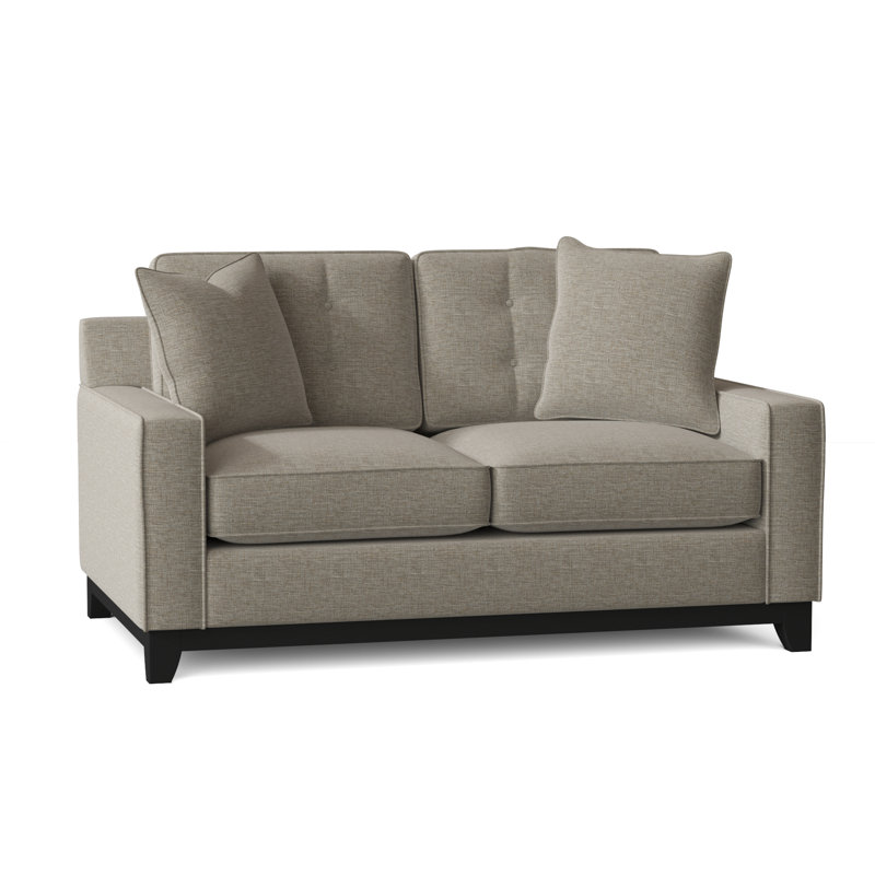 Carollton Upholstered 62'' Loveseat, Thrillist Parchment Sustain®
