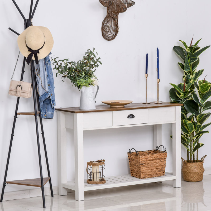 Console 47,25 po powellsville, Brun, Blanc