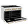 ZLINE Autograph Edition 48 in. Legacy Dual Fuel Range in Satin Steel w/ Accents
