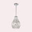 Luminaire suspendu en forme de goutte à 1 lumière avec accents de cristal Harrisonburg