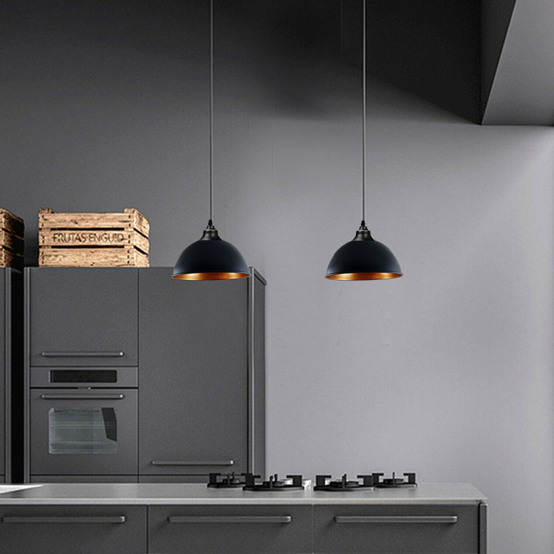 Bucklin 1 - Light Pendant, Black, Black/Gold