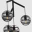 Sean Lavin Sedona 4-light LED single chandelier in nightshade black finish with clear glass shades-984125479
