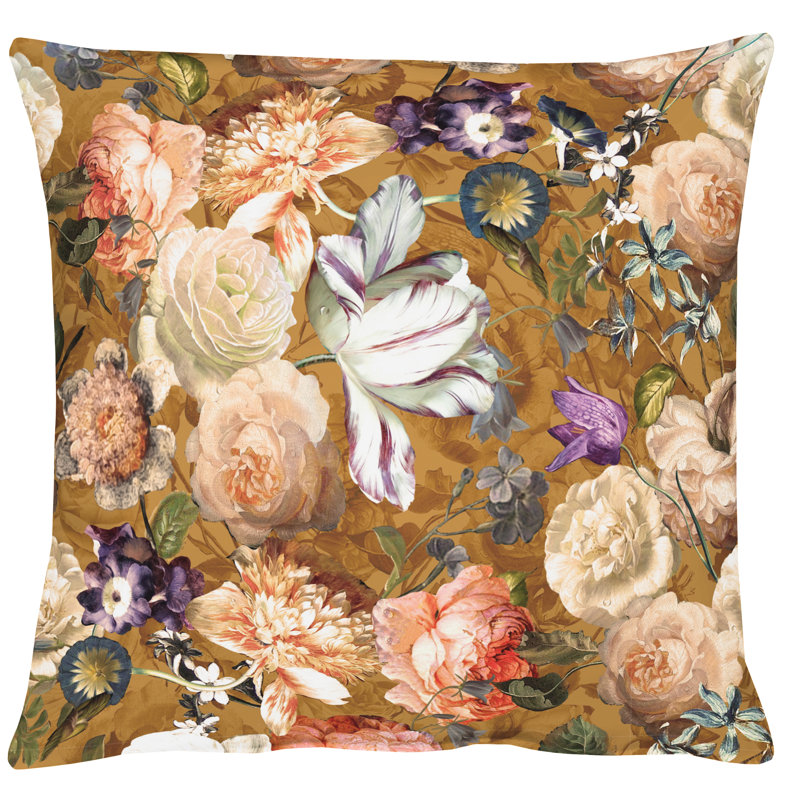 Cushion Cover, Brown, 48cm H x 48cm W x 5cm D