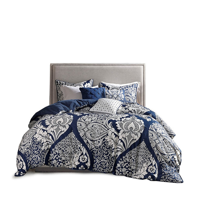 Full/Queen 6 Piece Printed Duvet Cover Set