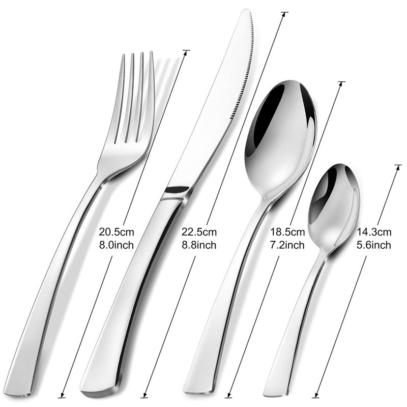Latitude Run Aalasia 16 Piece Stainless Steel Cutlery Set , Service for 4
