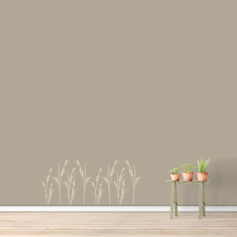Décalcomanie murale Blossom Grass, Beige clair