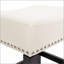 26-inch Backless Ivory Leather Counter Stool (Set of 2)