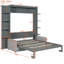 Grand lit escamotable, lit escamotable avec canapé-118702128