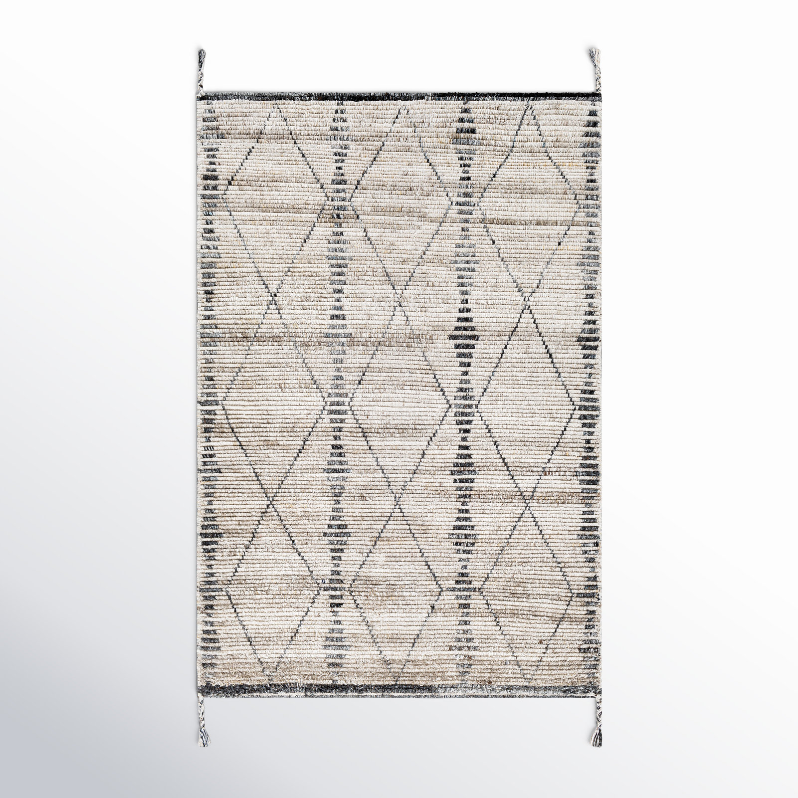 Mathias Hand-Woven Moroccan Rug, Rectangle 2' x 3'