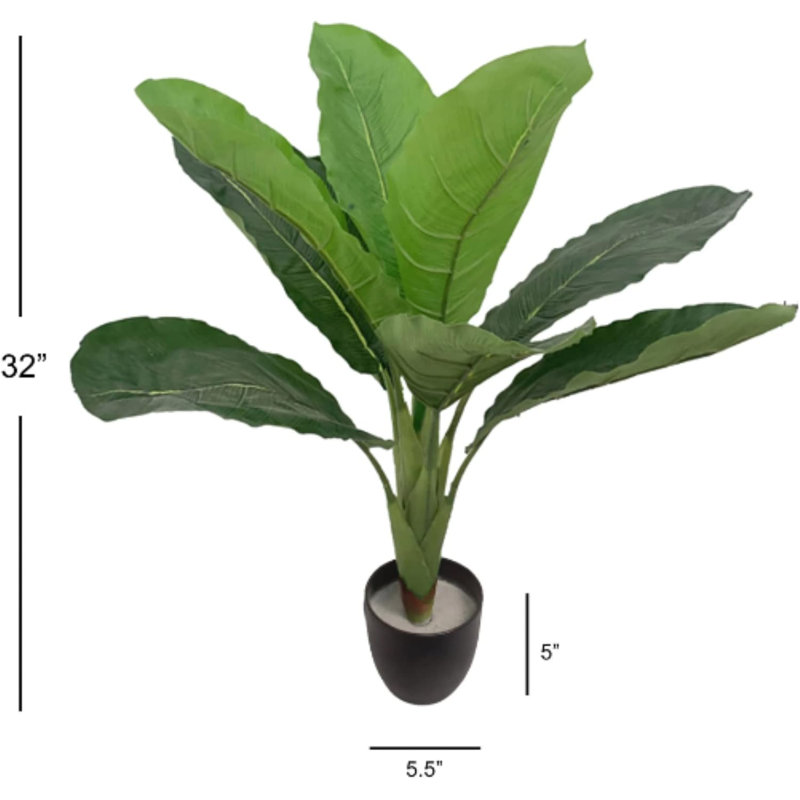 Faux Banana Leaf Tree