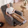 Lift Chair For Elderly Manual 3-Speed Adjustable Headrest,Dual Heating, Massage Recliner