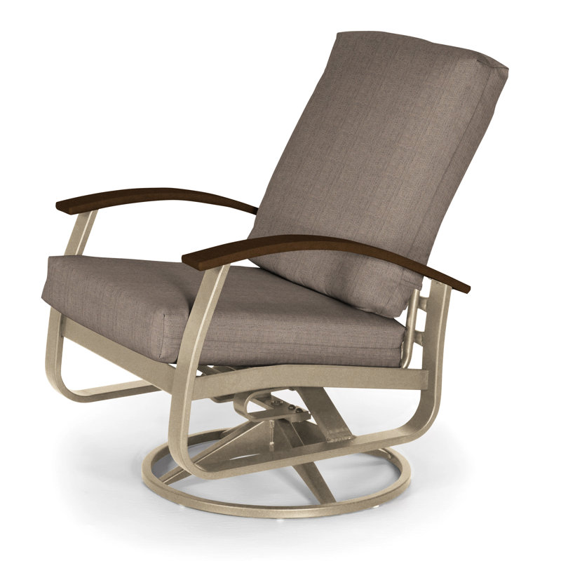 Belle Isle Outdoor Swivel Lounge Chair, Canvas Navy Sunbrella® Canvas, Kona P10, Textured Kona