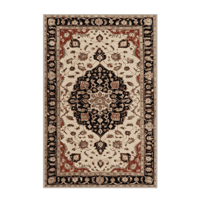 Machine Washable Persian Beige Area Rug