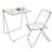Folding Table Folding Chair Set, Foldable Table Foldable Clear Chair-100483527