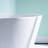 67'' W,73 GALLONS Freestanding Acrylic Soaking  Bathtub With Drain And Overflow Holes