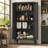 Versatile All-Steel Kitchen Pantry Cabinet With Adjustable Shelving And Secure Magnetic Closure-1159007043