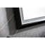 Miroir de salle de bain 60 po x 36 po à DEL, cadre en aluminium avec brouillard, 3 options de couleur, contrôle en continu, miroir noir mat 60 x 36 à utiliser, cadre, choix, intensité variable, finition-170764011