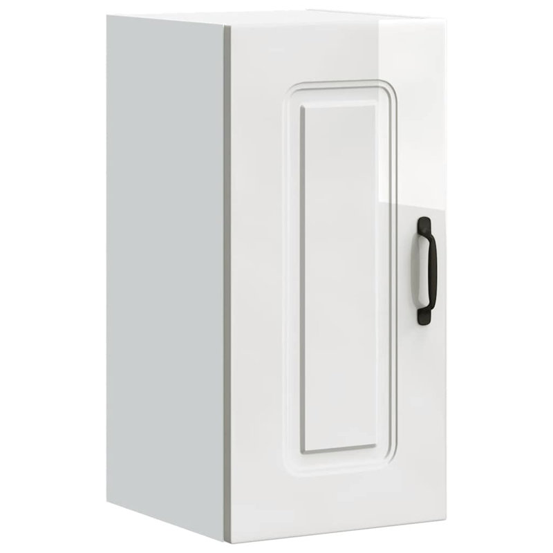 Kitchen Wall Cabinet Kalmar Engineered Wood, High Gloss White