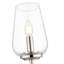 Applique murale 1 lumière en nickel poli 25,25 po Dominique-1308434014