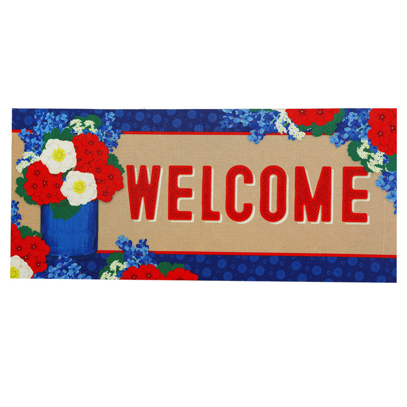 Tapis de porte d'extérieur antidérapant Sassafras