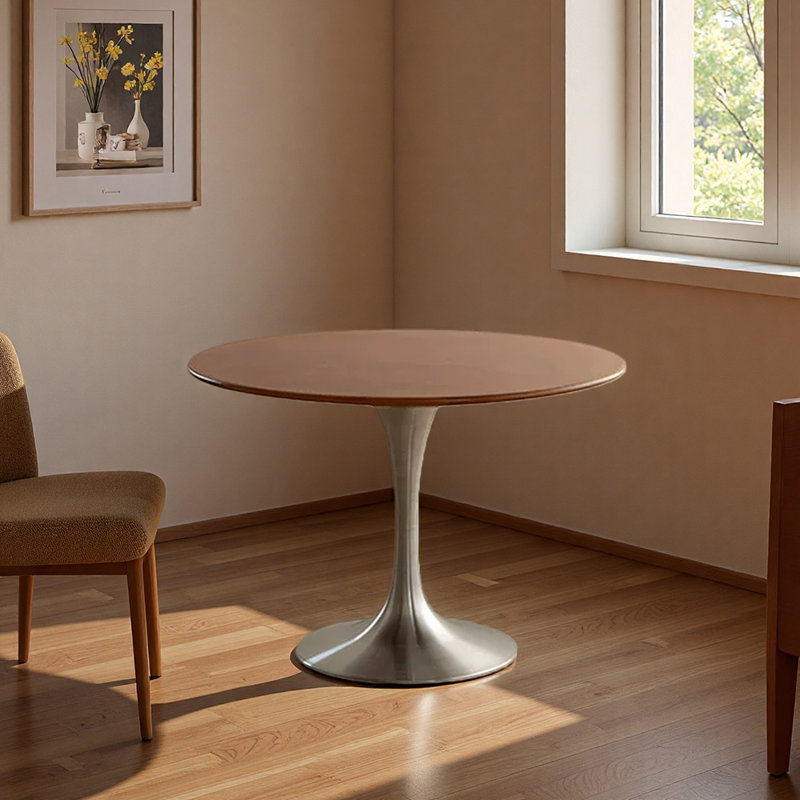 Table de salle à manger Timeless, H 28,94 po x L 41,34 po x l 41,34 po, Bois massif, Brun