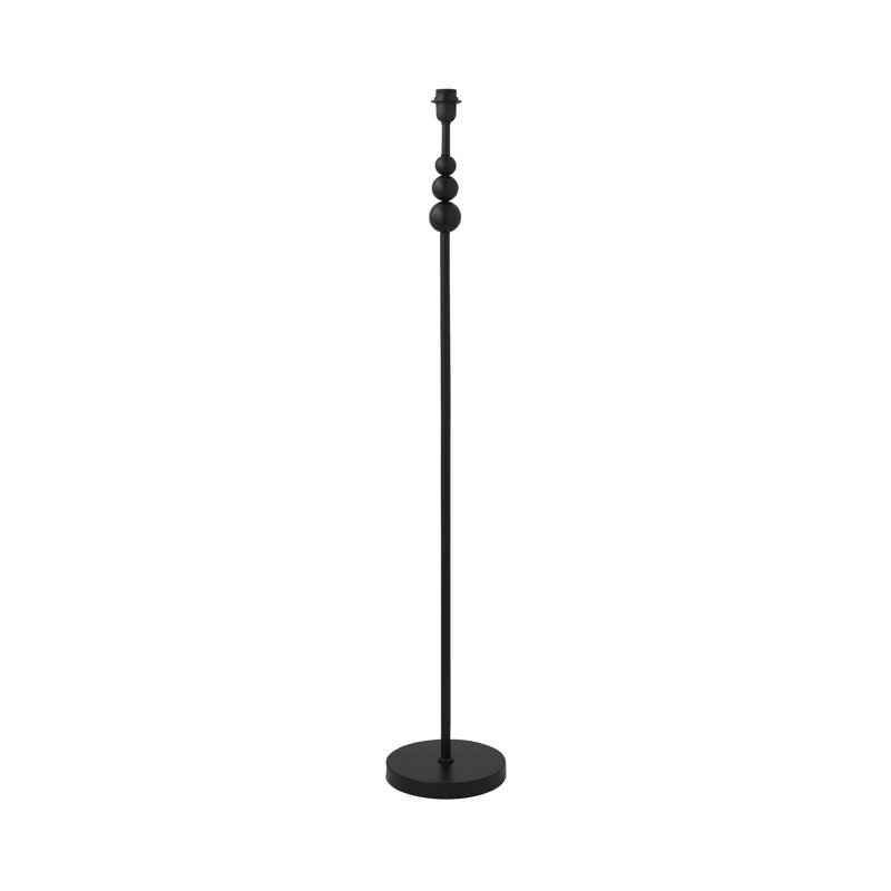 Randalia 129cm Traditional Floor Lamp, Black