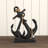 Metal Anchor Decorative Sculpture with Jute Rope Accents