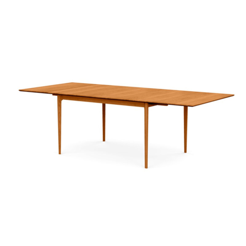 Sarah Four Leg Extension Table, Natural Cherry, 66" L x 42" W