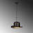 Adjustable Height Fedora Hat 1-Light Chandelier