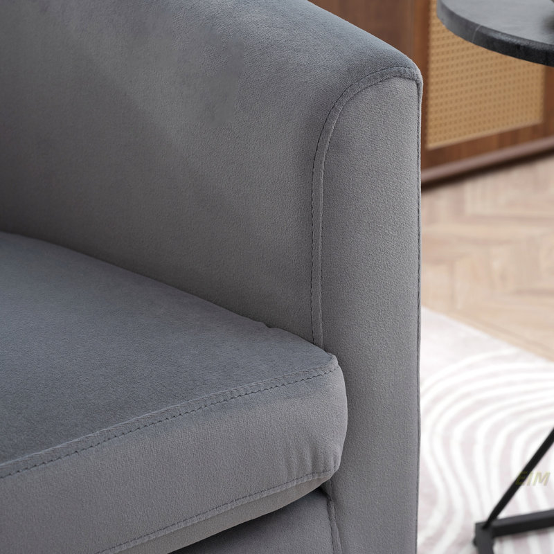 Fauteuil pivotant de 27,36 po de largeur, Gris